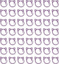 uxcell 50pcs Stitch Markers, Spiral Stitch Markers Crochet Needle Clip Counter Knit Ring Crochet Locking Sewing Accessories for DIY Handcraft Knitting and Crocheting, Violet