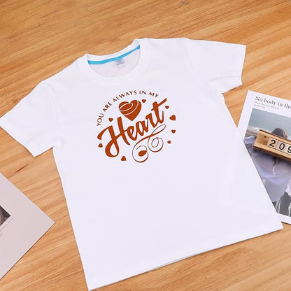 HTVRONT Orange Heat Transfer Vinyl Bundle - 10 Pack 12" x 10" HTV Vinyl for T-Shirt, Texas Orange Iron on Vinyl for Cricut, Silhouette Cameo or Heat Press Machine