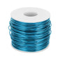 MECCANIXITY 15 Gauge Anodized Aluminum Craft Wire Bendable Bonsai Training Wire 223 Feet 1.5mm for Sculpting Crafts Wreath Floral Beading Jewelry Making, Blue