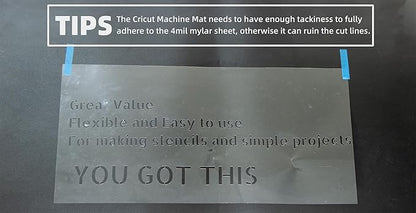 20PCS 4 Mil 12 X 24 Inch Clear Plastic Sheets, Blank Mylar Stencil Sheets,Clear Acetate Sheets for Cricut Crafts, Clear Plastic Sheets for Crafts and Cutting Machine