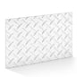 1pcs Diamond Plate Sheet Metal Heavy Duty Tread Aluminum Sheet Diamond Tread Plate for Wall Covering, Cargo Trailer, RV and More (9'' X 12'' X 0.08'',Silver)