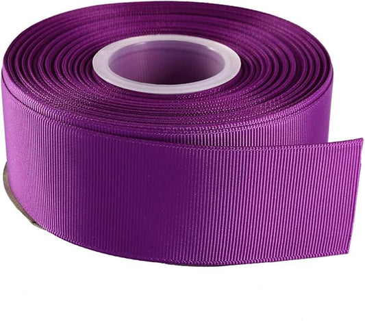 ITIsparkle 11/2" Inch Grosgrain Ribbon 25 Yards-Roll Set for Gift Wrapping Cake Decoration Party Favor Hair Braids Hair Bow Baby Shower Decoration Floral Arrangement Craft Supplies, Purple Ribbon