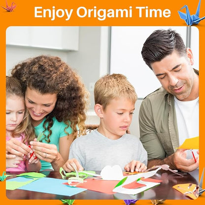 Opret Origami Paper Large, 100 Sheets 9.8x9.8 inch 25x25 cm Origami Paper 50 Vivid Colors Single Sided for Arts and Crafts Projects
