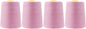 Mandala Crafts 4 Pack of Serger Threads Cones Spools - 20S/2 24000 Yards Polyester Dusty Rose Threads for Sergers Machine and Overlock Quilting Sewing Machine