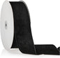 2" X 20 Yards Black Velvet Ribbon for Christmas Tree Wreath Decoration Handmade Crafts Ornaments Gift Wrapping & Bow Making