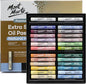 Mont Marte Extra Soft Oil Pastels Natural Hues Premium 26pc, Assorted Natural Colors, Vibrant and Buttery, Versatile Art Pastels for Blending, layering & Shading, Ideal for Coloring and Sketching
