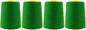 Mandala Crafts 4 Pack of Serger Threads Cones Spools - 20S/2 24000 Yards Polyester Dark Green Threads for Sergers Machine and Overlock Quilting Sewing Machine