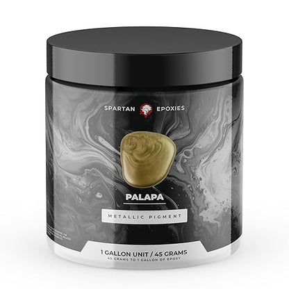 Spartan Epoxies Metallic Pigment Powder for Epoxy - 30 Unique Colors, 4oz for 1 Gallon and 12oz for 3 Gallons of Clear Epoxy, Made in The USA (Palapa, 4oz (45 Grams))