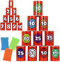 JOYIN 13 Pcs Carnival Party Bean Bag Toss Game, Sturdy Knockdown Can, Birthday Easter Party, Family, Best Outdoor and Indoor Games, Easter Egg Hunt for Classroom Gifts (Number Style)