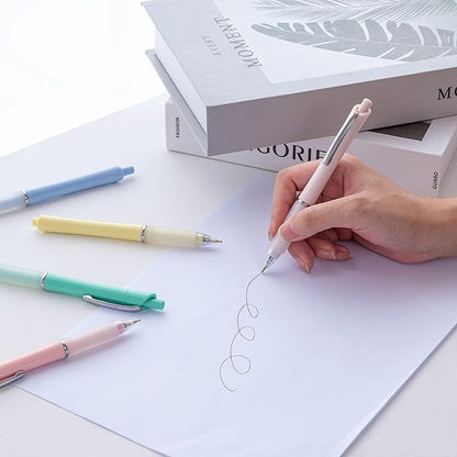 Ball Point Pen Black Ink Ballpoint Pens with Super Soft Grip Medium Point 1.0mm Office Pens (6 pack)