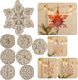 8 Pack Pendant Molds Snowflake Resin Mold - Resin Casting Silicone Molds for Home Decor & Candle Making Wave Spiral Mold
