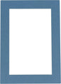 Poster Palooza 8.5x11 Mat Bevel Cut for 7x9 Photos - Acid Free Steel Blue Precut Matboard - For Pictures, Photos, Framing - 4-ply Thickness