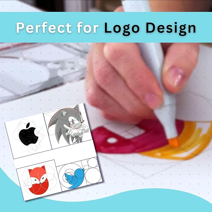 Fibonacci Spiral Stencil Template for Drawing and Drafting: A Fibonacci Spiral Drawing Tool for Artists Allows The Simple Application of The Golden or Divine Ratio for Artistic Design