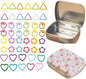Hilsayum 80Pcs Knitting Stitch Markers 4 Shapes Colorful Crochet Stitch Markers with Box for Crocheting and Knitting,