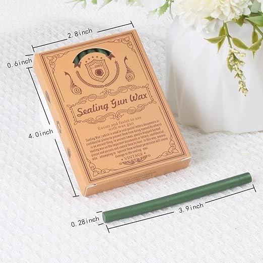 Metallic Red Sealing Wax Sticks, WASOHLING 20Pcs Glue Gun Wax Seal Sticks for Wax Seal Stamp, Wine Red Wax Seals for Christmas Wedding Invitation Envelope Letter Seals, Craft Adhesive (Mini Size)