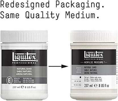Liquitex Professional Effects Medium , 237ml (8-oz), Natural Sand