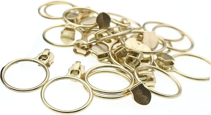 Leekayer #5 Metallic Nylon Coil Zippers by The Yard Bulk 10 Yards Black Zipper Tape with 25pcs Gold Ring Pull Sliders for DIY Sewing Tailor Craft Bag(Black Gold)