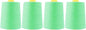 Mandala Crafts 4 Pack of Serger Threads Cones Spools - 20S/2 24000 Yards Polyester Seafoam Green Threads for Sergers Machine and Overlock Quilting Sewing Machine