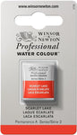 Winsor & Newton Professional Water Colour Paint, Half Pan, Scarlet Lake