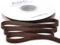 Ribbli Polyester Brown Velvet Ribbon,3/8 Inches Continuous10-Yard Spool,Christmas Ribbon for Gift Wrapping,Floral Bouquets, Home Decor