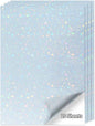 20 Sheets Printable Holographic Sticker Paper,11 x 8.5 Inches Printable Waterproof Paper Rainbow Vinyl Sticker Paper for Inkjet or Laser Printer（Laser starry sky）