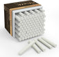 White Chalk 100PCS, Chalkboard Chalks for Classroom, Low Dust, Office and Home Use, Non-Toxic Bulk for Teachers, School Supplies Blackboard