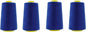 Mandala Crafts 4 Pack of Serger Threads Cones Spools - 40S/2 24000 Yards Polyester Royal Blue Threads for Sergers Machine and Overlock Quilting Sewing Machine