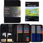 71Pack Drawing Supplies Sketching Kit,Art Supplies for Adults Artists Beginners,Drawing Kit Sketching Pencils with Sketchbook, Colored Watercolor Metallic Graphite Charcoal Pencils