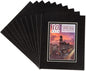 HOTUO 10 Pack Acid Free Black Picture Frame Mats, Pre-Cut 8x10 Picture Mats with Ivory Core Bevel Cut for 5x7 Photo, Signature Friendly 4 Ply Thickness Photo Mat for Frames (Black with V-Groove)