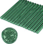 Yoption 15 Pieces Glue Gun Sealing Wax Sticks for Wax Seal Stamp, Great for Wedding Invitations, Cards, Envelopes (Metallic Green)