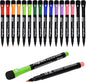Browill Magnetic Dry Erase Markers, Fine Tip Low Odor Whiteboard Markers for Kids & School, Work On White board & Calendar, Refrigerator (16 Pack)
