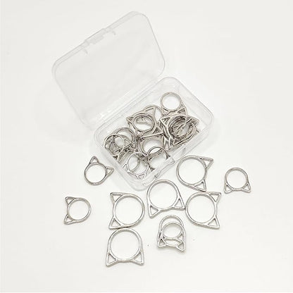 Hilsayum Cat Stitch Markers Cute Stitch Markers Metal Stitch Marker for Crocheting