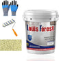 Louis Forest Epoxy Floor Paint, High-Gloss Marble Effect Coating, Epoxy Colored Sand Floor Paint, Wear-Resistant and Non-Slip for Indoor Outdoor (0.5KG-Lemon yellow)