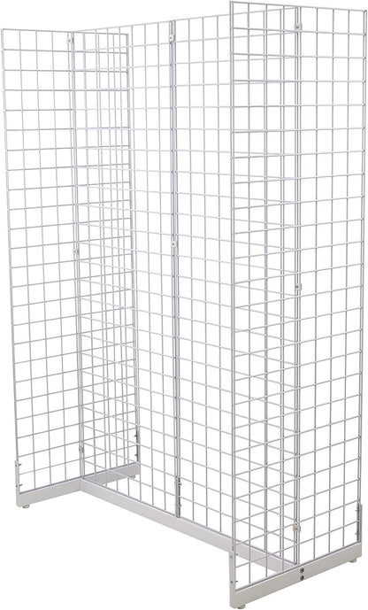 Gridwall Joining Clip Connectors for Grid Panels, Powder-Coated or Chrome Plated Steel (Quantity 10) (10, Black)