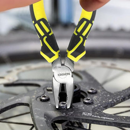 BOOSDEN Linesman Pliers, 6 Inch High Leverage Lineman's Plier, Combination Plieres, Electrical Pliers,Side Cutter Linemans Plier