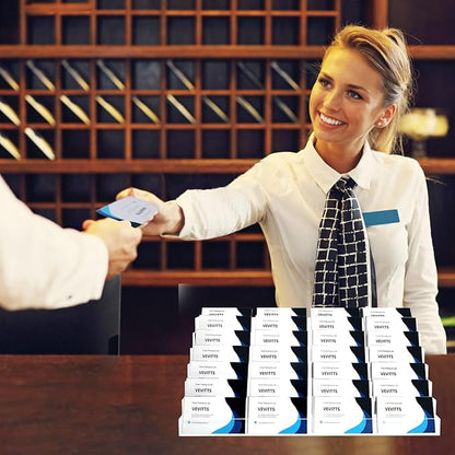 Acrylic Business Card Holder for Desk Multiple Business Card Holders 28 Slot 7 Tier Large Business Card Organizer Business Card Display Rack Clear Plastic Business Card Stand for Home Office