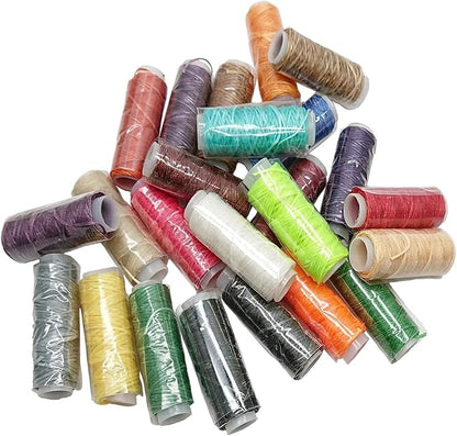72 Colors Waxed Thread, Leather Sewing, Hand Stitching Thread for Hand Sewing Leather and Bookbinding, 13Yards Per Color