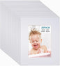 Egofine 8x10 White Picture Mats Pack of 25, Frame Mattes for 5x7 Pictures, Acid Free, 1.2mm Thickness, with Core Bevel Cut