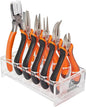 6PCS Jewelry Pliers Set with Acrylic Pallet, Needle Nose Pliers, Wire Cutters, Nylon Jaw Pliers etc. Jewelry Making Kit Tools for DIY Jewelry Repair, Wire Wrapping, Beading and Earring Crafts