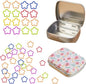 Hilsayum Star Shape Metal Stitch Markers Knitting,50Pcs Colorful Crochet Stitch Markers for Knitting Yarn and DIY Crafts