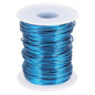 uxcell 16 Gauge / 1.5mm Anodized Aluminum Wire for Jewelry Craft Making, 102 Feet Bendable Flexible Wire for DIY Home Decor Gardening Sculpture, Blue