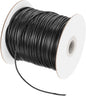MECCANIXITY Waxed Cord 2mm Waxed Polyester Cord 98 Yard Wax String for Bracelet Making, Necklaces, Beading, Jewelry Making and DIY Crafts(Black)
