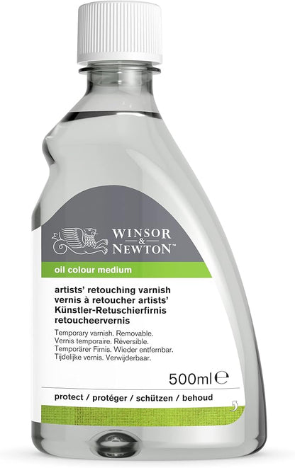 Winsor & Newton Professional Artists' Retouching Varnish, 500ml (16.9-oz) Bottle