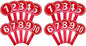 Amosfun 20 a Dry Erase Board Voting Paddles 1-10 Score Number Boards Yes or No Paddles Games Paddle Whiteboard Multi-Function Score Boards Wipe The Board Foam Mini