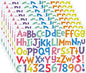 TaoBary 544 Pcs 2 Inch 16 Sheets Large Letter Stickers, Upper and Lower Case, Adhesive Vinyl Alphabet Sticker for Bulletin Board, Poster, Bottle, DIY, Notebook(Macaron Tone,1 Inch)