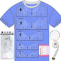 Vowlove Tshirt Ruler Guide for Cricut Heat Press, Shirt Measurement Tool Vinyl Alignment Placement Center Design DTF Template Left Pocket Logo, Sublimation Accessories Iron on HTV Heat Transfer Vinyl