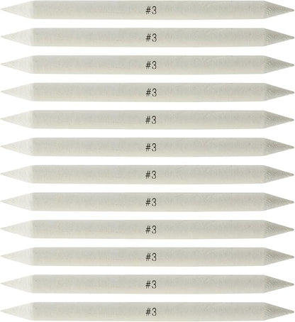 Creative Mark Art Set: Charcoal Pencils Solid Double-Ended Blending Stumps for Adults [Size # 3-12 Count], Perfect for Drawing, Pastels, and Art Design