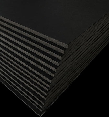 Black Foam Board 12 x 16 x 1/8" (3mm) Inch, 15 Pack Acid-Free Foam Core Poster Board Sheets for Art, Crafts, Presentation, Vision Board, Signboard, and Party Decorations
