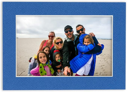 5x7 Mat for 8.5x11 Frame - Precut Mat Board Acid-Free Royal Blue 5x7 Photo Matte Made to Fit a 8.5x11 Picture Frame, Premium Matboard for Family Photos, Show Kits, Art, Picture Framing, Pack of 1 Mat