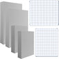 BAOFALI 8 Pcs Stamping Foam Grey Moldable Foam with Acrylic Stamp Block Stamps Plastic Pad Cut and Dry Foam Stamping Foam Block for Sculpture, Modeling, DIY Arts and Handicrafts Projects